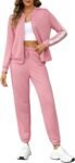 Women's Tracksuit Sets 2 Piece Outfits Long Sleeve Zip Up Sweatshirt Long Pants Jogger Lounge Sweatsuit Sets
