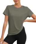 Workout Tops for Women UPF50+ Breathable Loose Fit Yoga T Shirts Short Sleeve Running Gym Athletic Tee Top