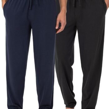 Men's Extended Sizes Jersey Knit Sleep Pajama Lounge Pant (1 & 2 Packs)
