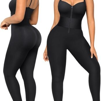 Jumpsuits for Women Tummy Control One Piece Outfit Yoga Athletic Rompers Sleeveless Bodycon Shapewear