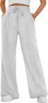 Womens Wide Leg Sweatpants High Waisted Baggy Pants Drawstring Athletic Joggers