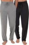 Men's Extended Sizes Jersey Knit Sleep Pajama Lounge Pant (1 & 2 Packs)